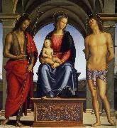 Pietro, Madonna with Child Enthroned between Saints John the Baptist and Sebastian